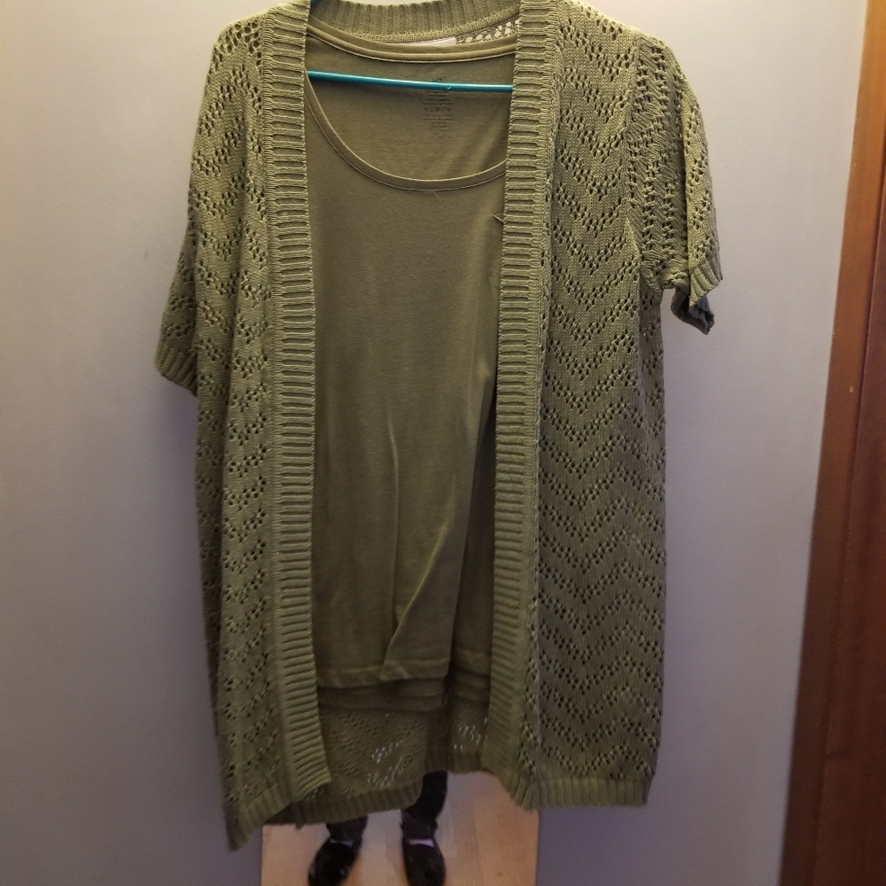 Sweater with top